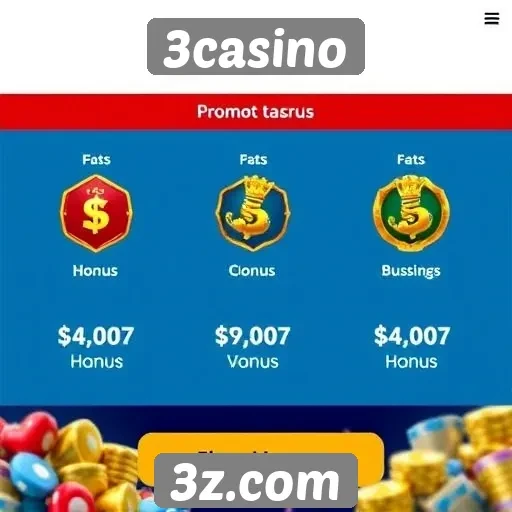 Ofertas promocionais do 3casino em destaque